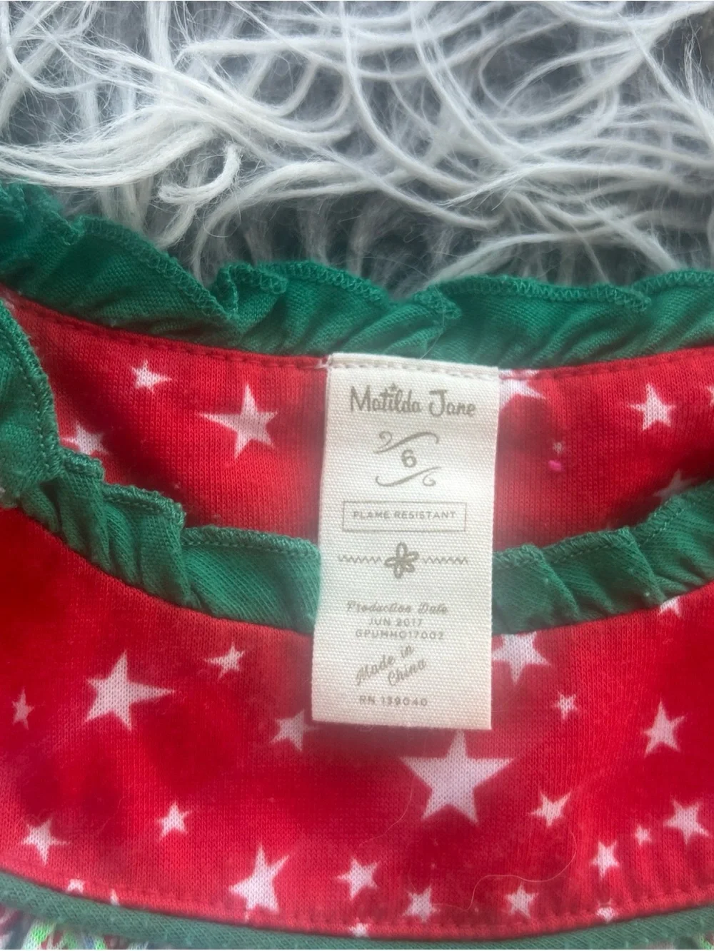 Matilda Jane sz 6 Make Believe Cold Winter's Night pajamas Christmas